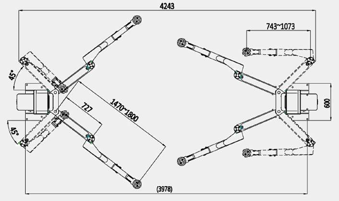 Dama HDM5.0TWM Wireless 2 Post Lift - Image 2