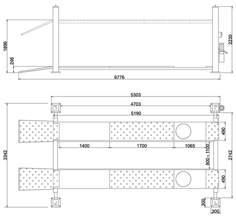 Dama HDM5.5F4 Premier 4 Post Lift - Image 2