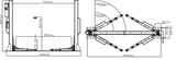 Dama Isotech 5T Semi-Base 2 Post Lift HIEQ1350 dimension drawing