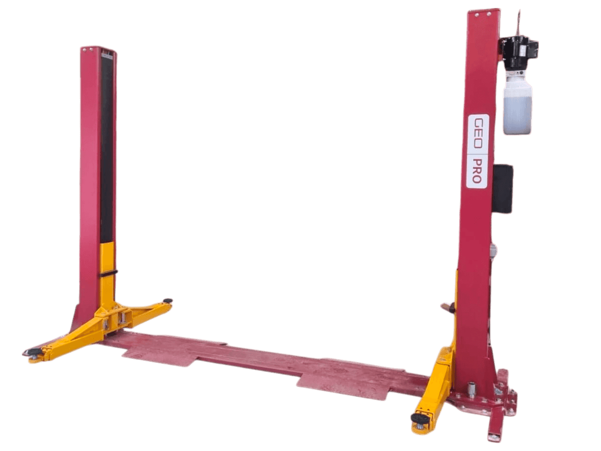 Garage Equipment 5.5 Tonne Electronic Lock Release H Frame 2 Post Lift SKU GEO203