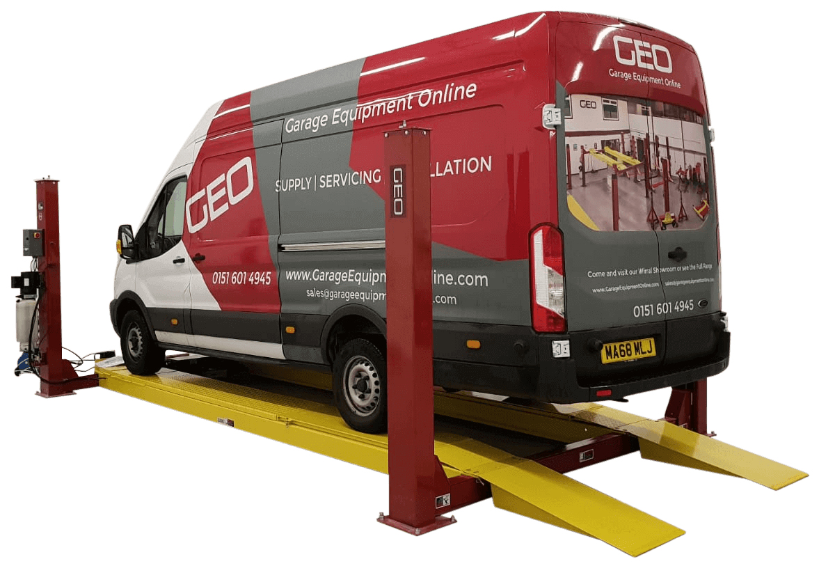 Garage Equipment 5.5 Tonne 5.2 Metre 4 Post Wheel Alignment Car Lift SKU GEO089