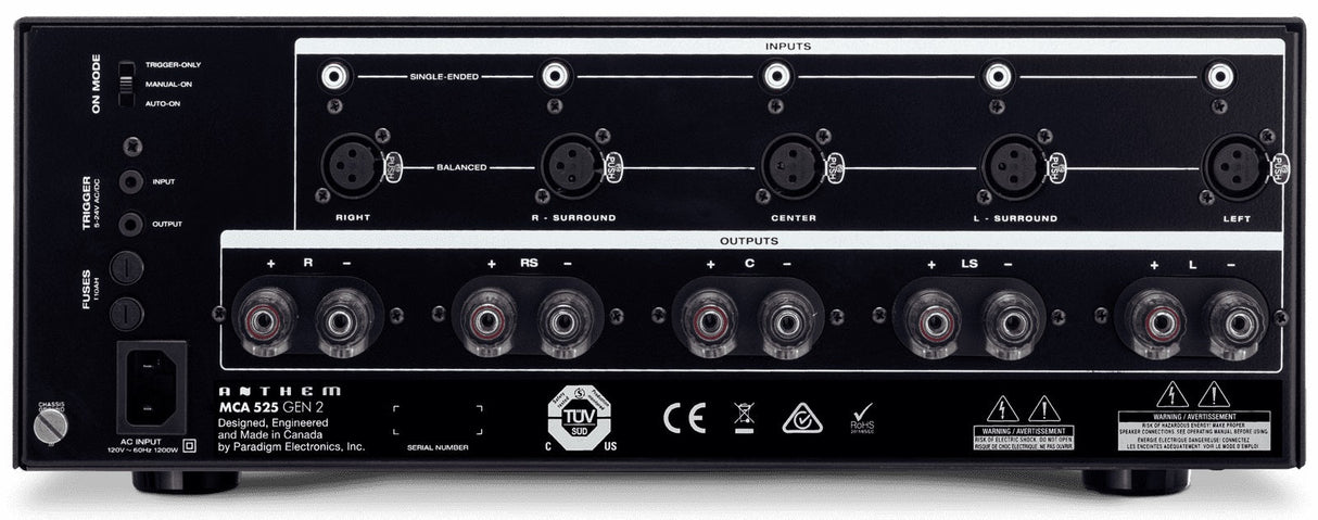 Anthem MCA 525 5 Channel Power Amplifier SKU 1412000033