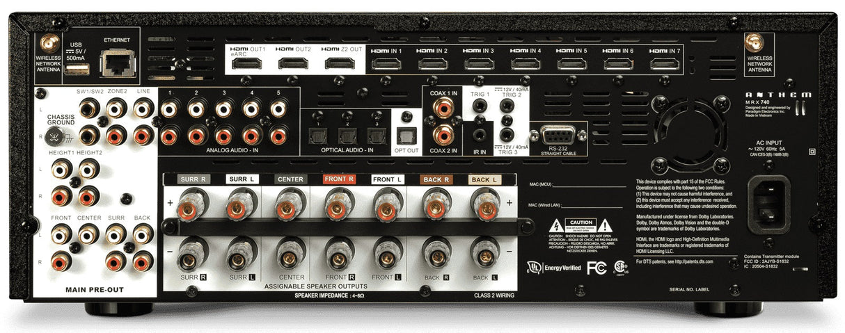 Anthem MRX 740 8K AV Receiver SKU 1414000081