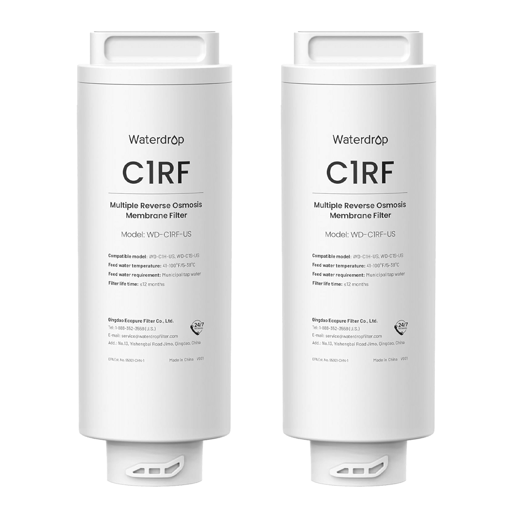 Waterdrop Filter for Waterdrop C1S & C1H Reverse Osmosis System SKU WD-2C1RF