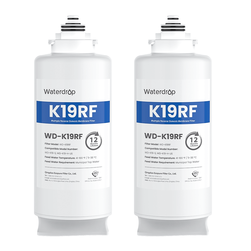 Waterdrop K19-S & K19-H Reverse Osmosis System SKU WD-2K19RF