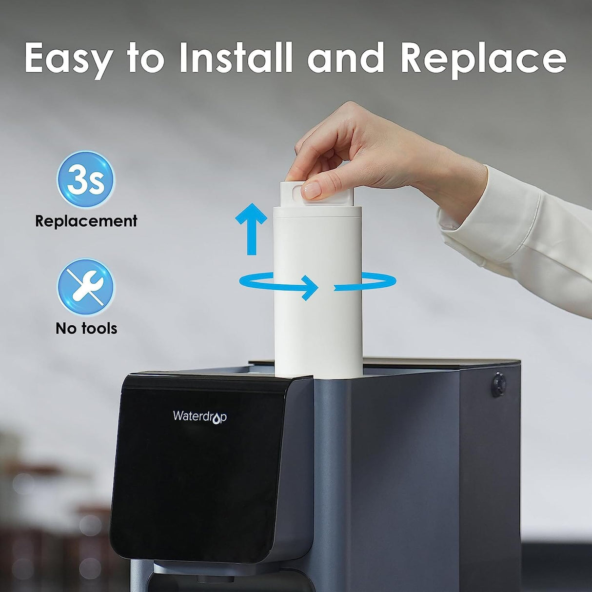 Waterdrop A1 RO Hot Cold Water System Filter SKU UK-WD-A1-CF