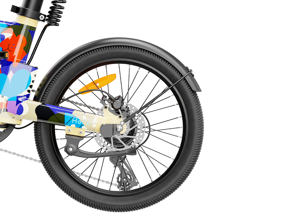 Heybike Helio F Artist Limited Edition Foldable City Bike SKU HelioF-A